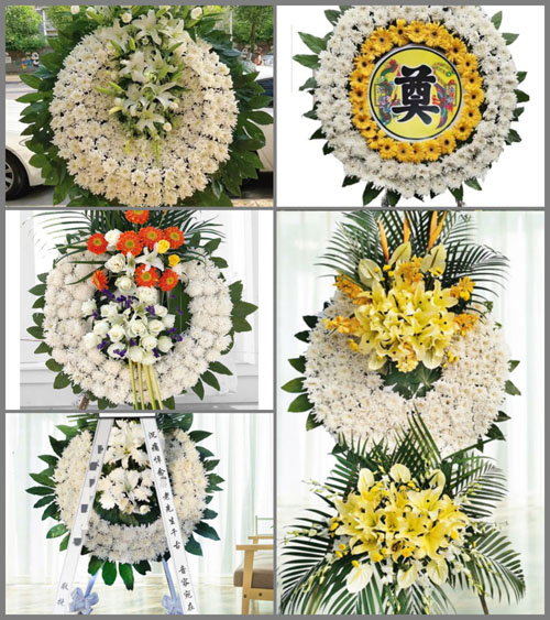 山东青岛平度市南村镇亭兰东北街村花圈速递